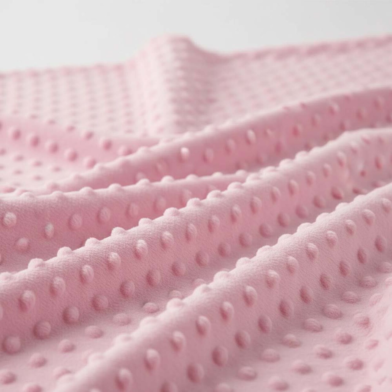 1 Yard Minky Dimple Dot Faux Fur Fabric, 60″ Wide 100% Polyester